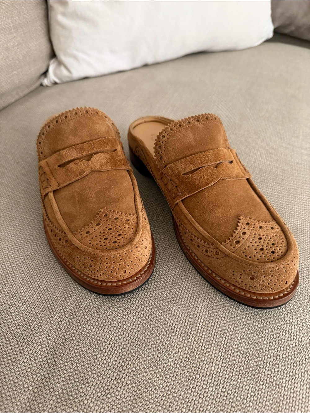 Angela Scott suede loafer